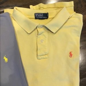 THREE Men’s Ralph Lauren cotton polo shirts